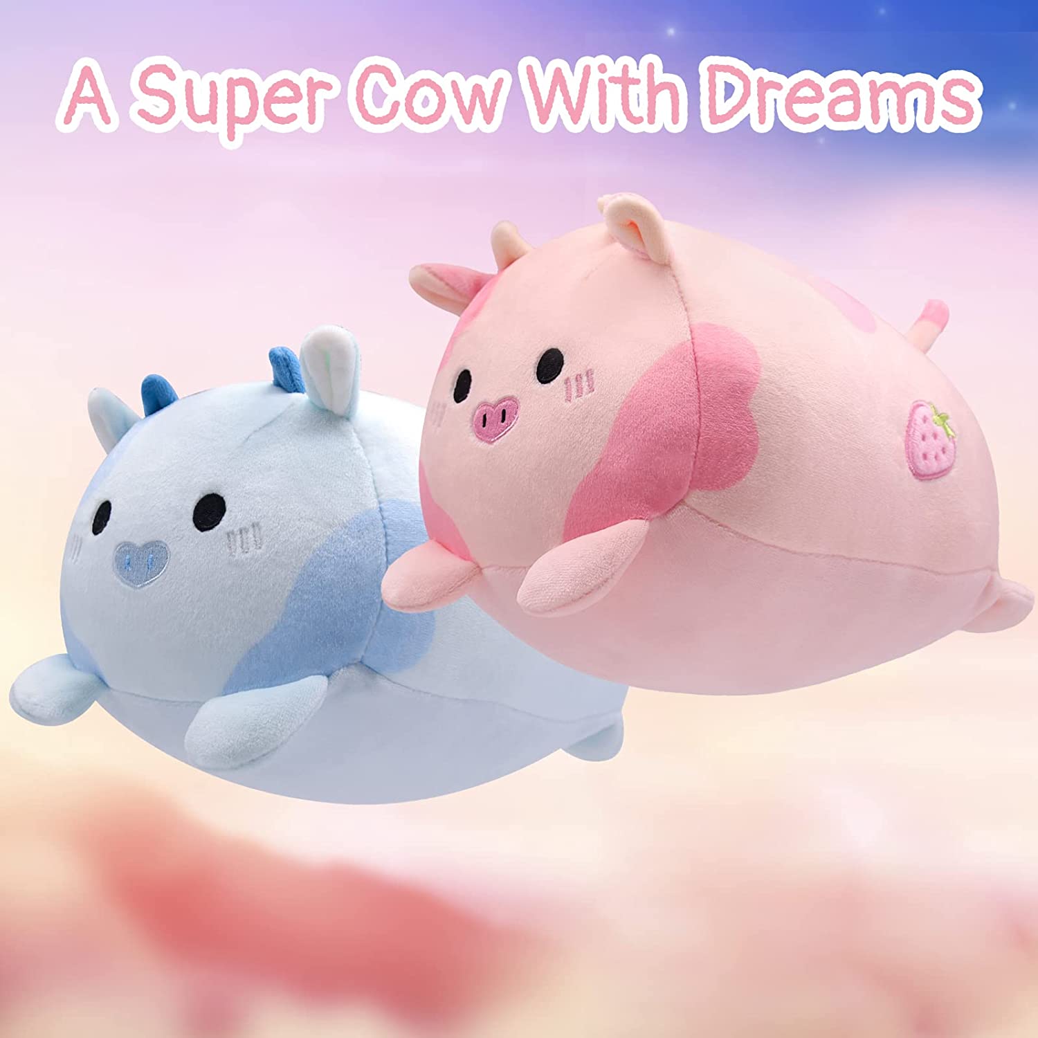 Avocatt Pink Cow Plush Stuffed Animal - Avocatt